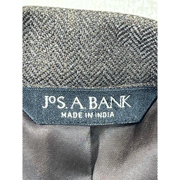 Jos. A. Banks Men’s 46R Brown 100% Wool 2-Button Blazer Sport Coat Office Jacket - Picture 3 of 8